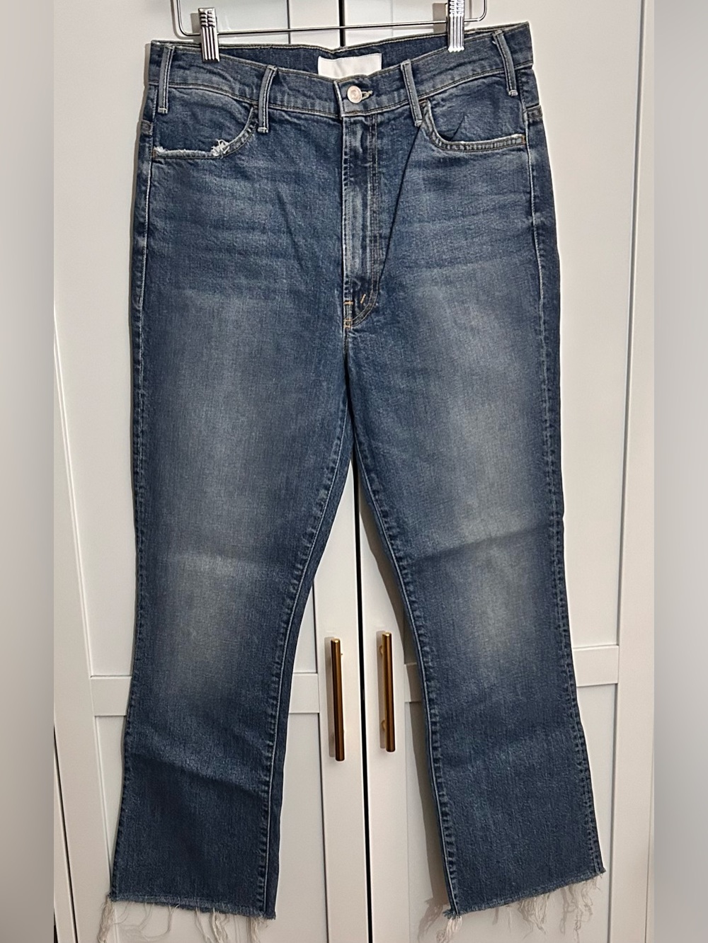 🔥MOTHER Denim The Hustler Ankle Fray Jeans in We All Scream🔥 - Picture 8 of 10